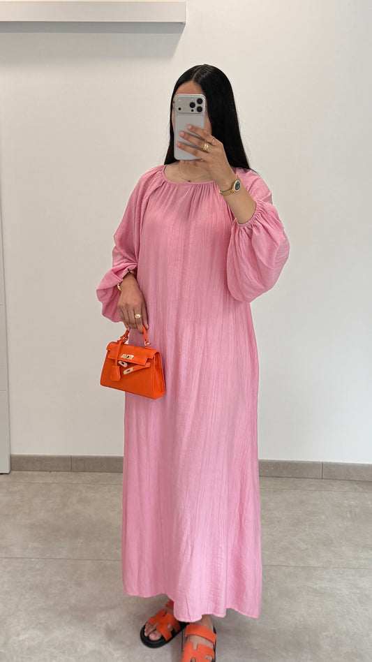 VESTIDO FLUIDO - ROSA