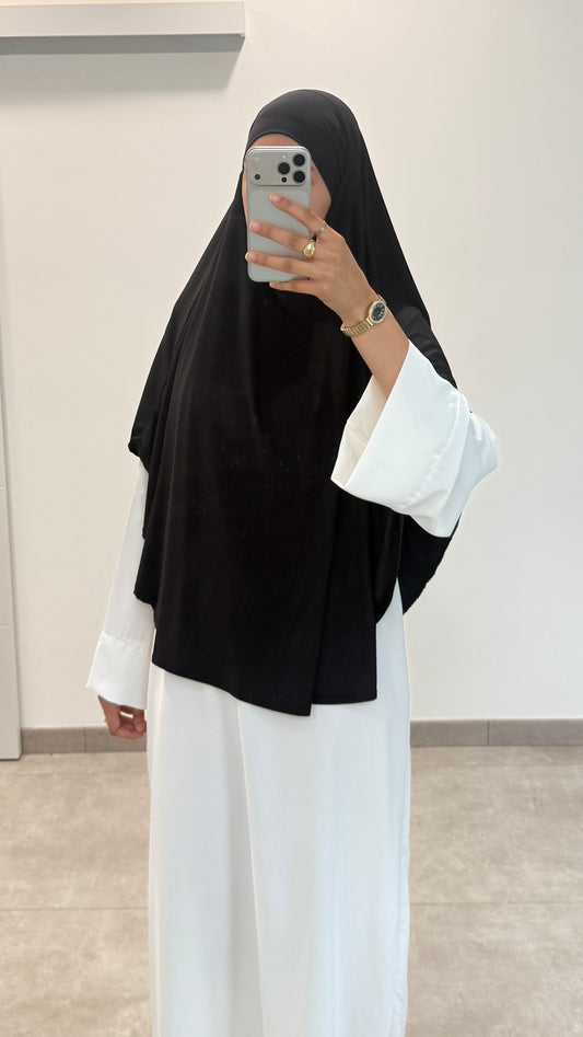 KHIMAR DE JERSEY PREMIUM NEGRO