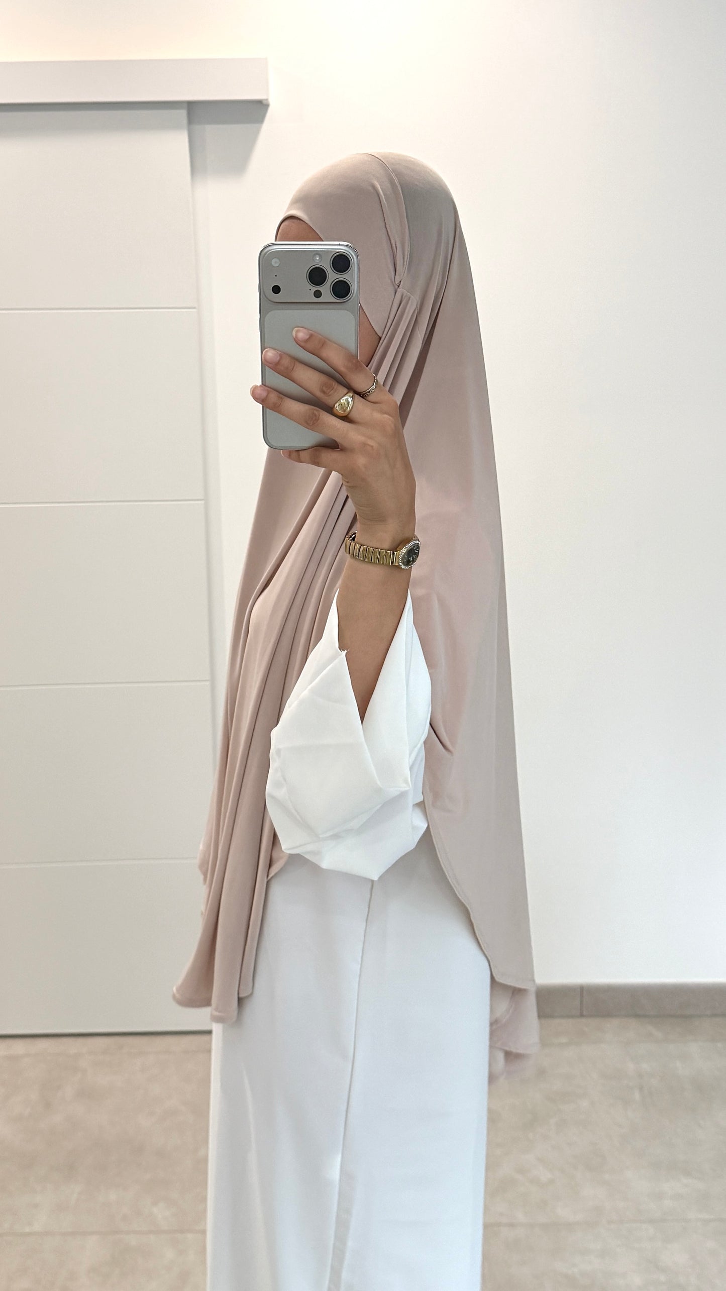 KHIMAR EN JERSEY PREMIUM BEIGE