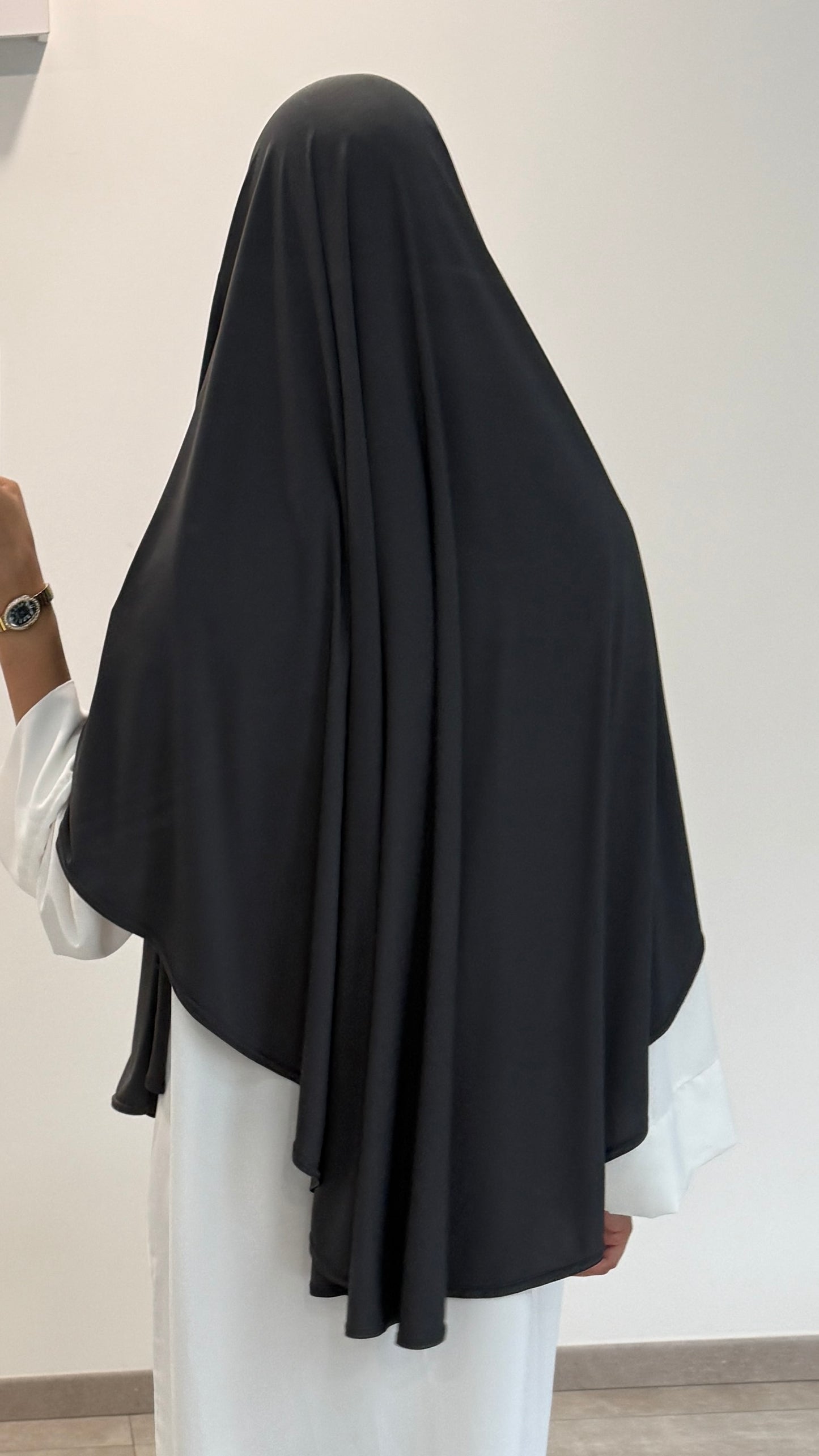 KHIMAR EN JERSEY PREMIUM GRIS