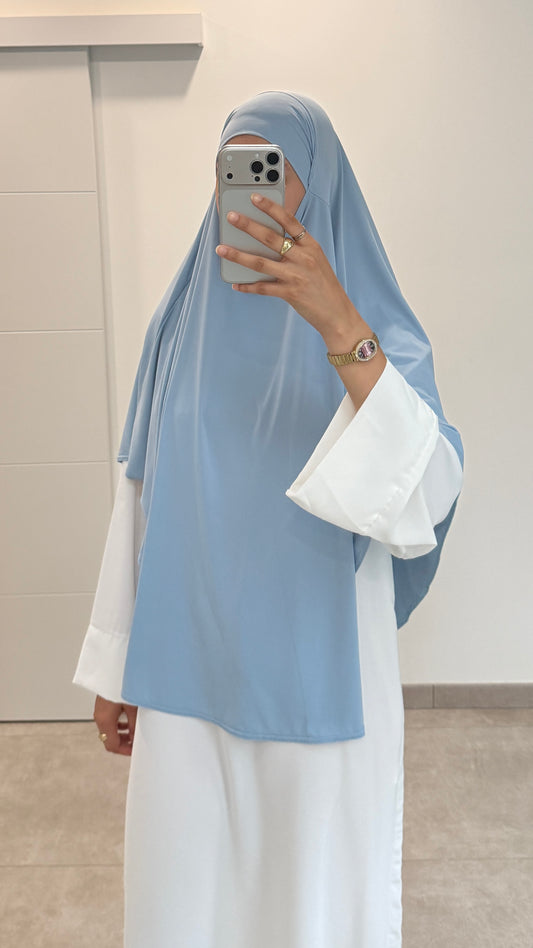 KHIMAR DE JERSEY PREMIUM AZUL