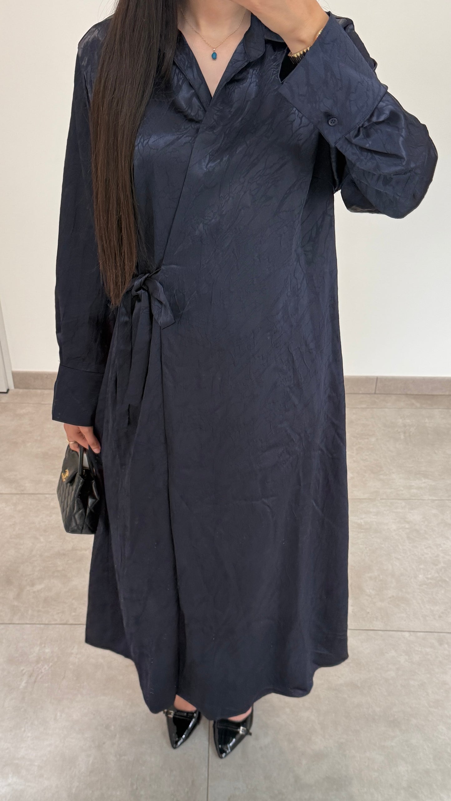 ROBE KIMONO - BLEU