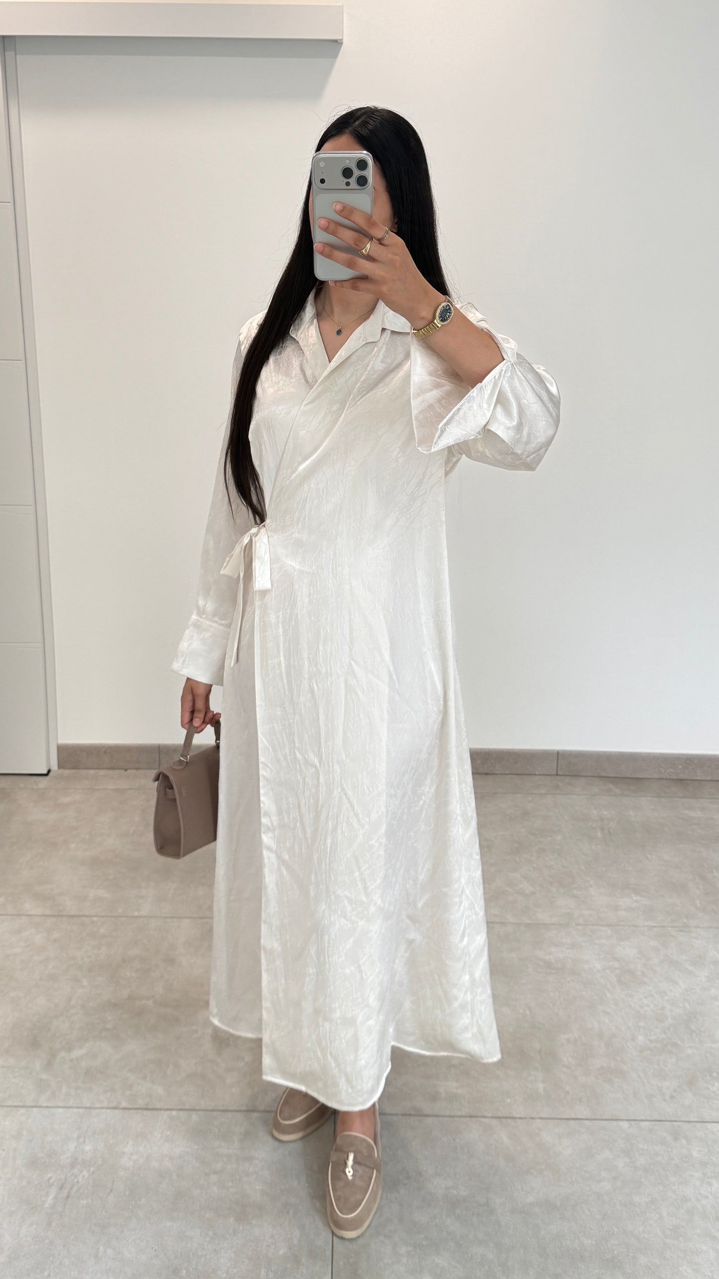 ROBE KIMONO - BLANC