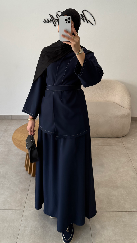 ENSEMBLE KIMONO ET JUPE EN JEAN