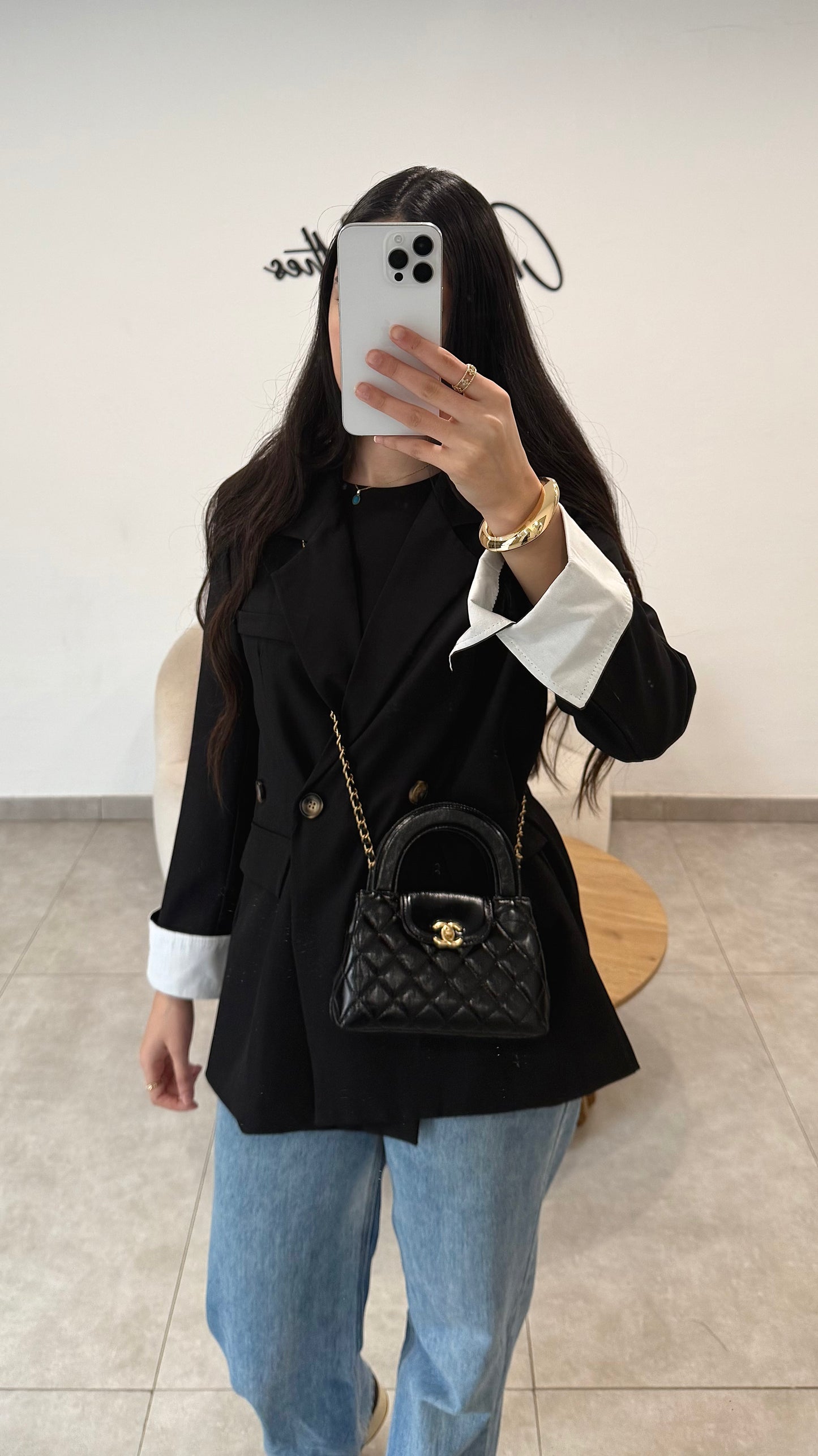 Blazer noir oversize