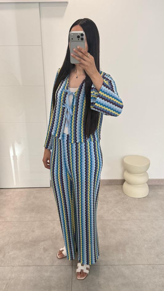 ENSEMBLE CROCHET - BLEU