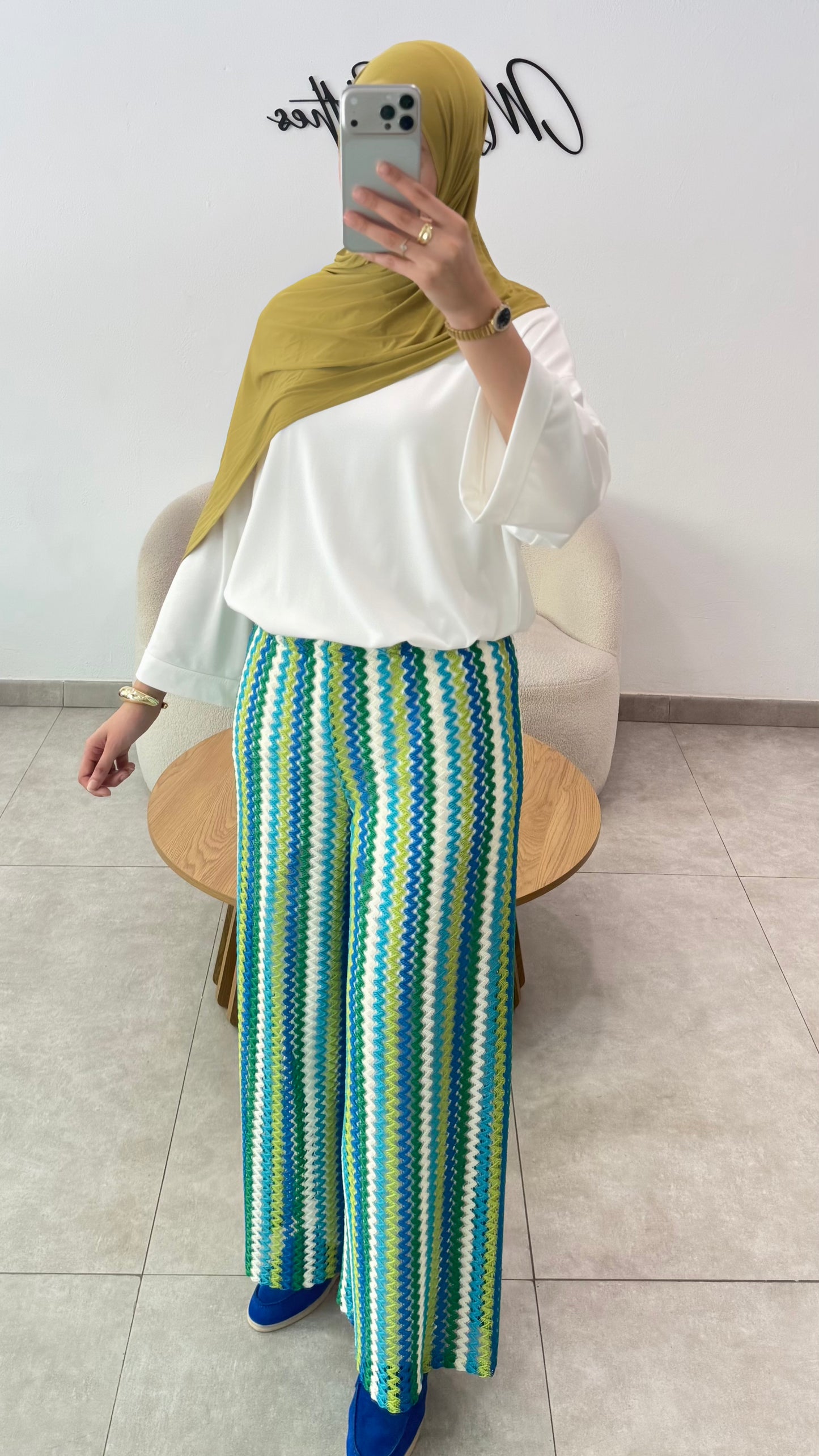 PANTALÓN DE CROCHET - VERDE