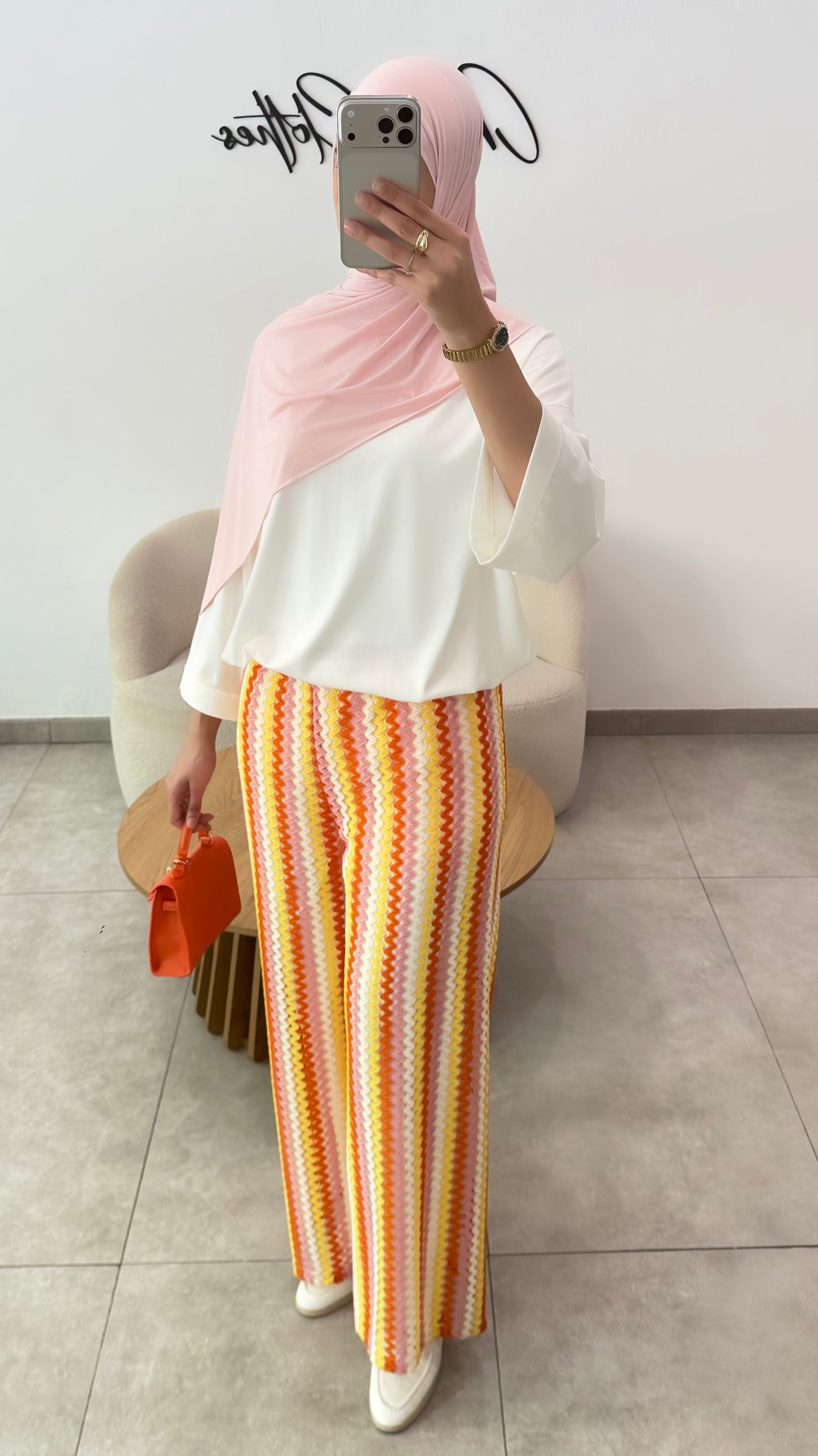 CROCHET TROUSERS - YELLOW