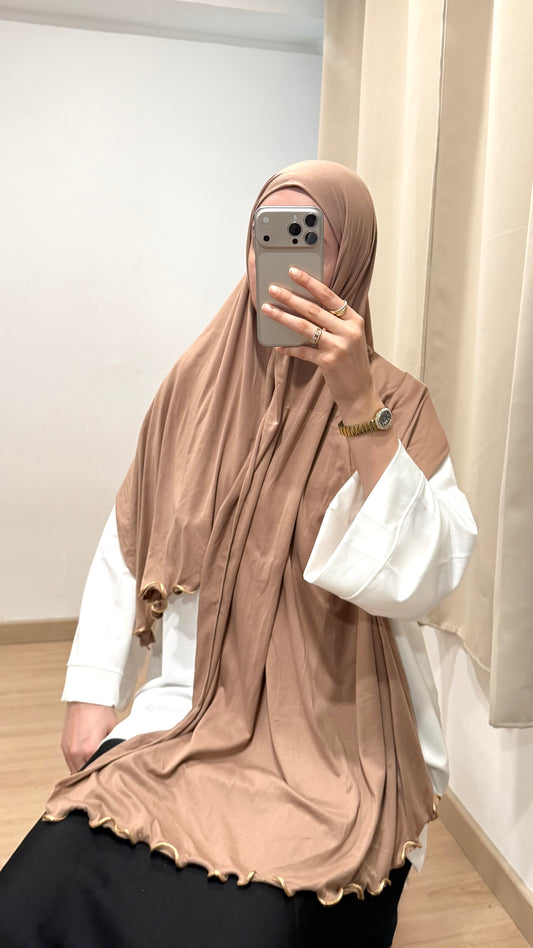 HIJAB EN JERSEY PREMIUM À VAGUES (4 COULEURS)