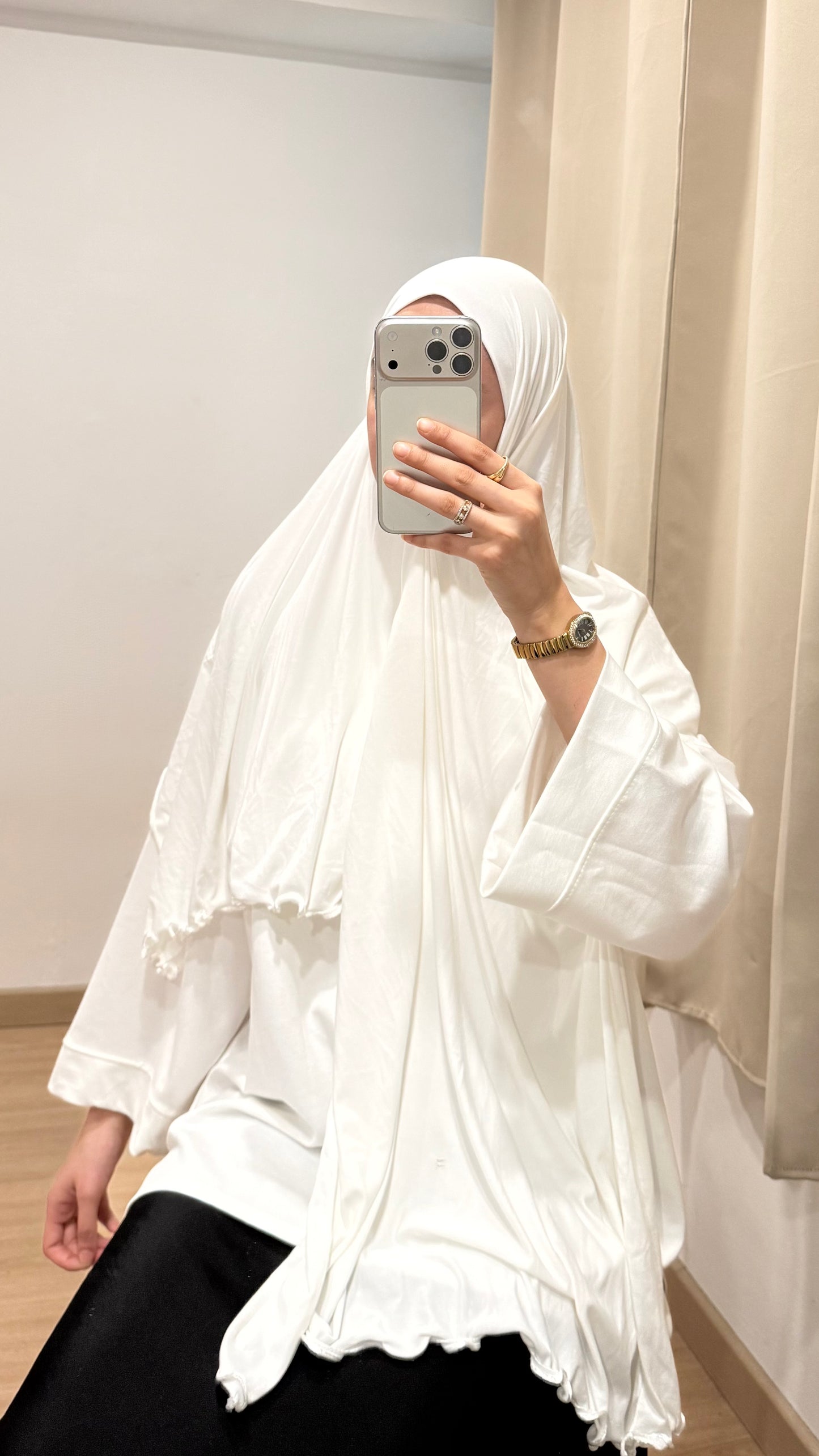 HIJAB EN JERSEY PREMIUM À VAGUES (4 COULEURS)