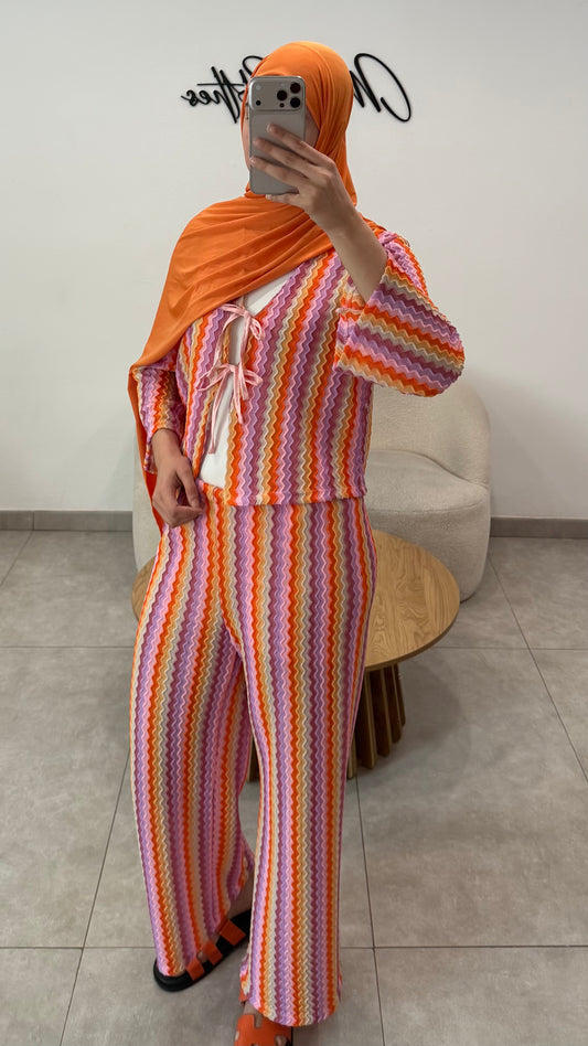 ENSEMBLE CROCHET - ROSE