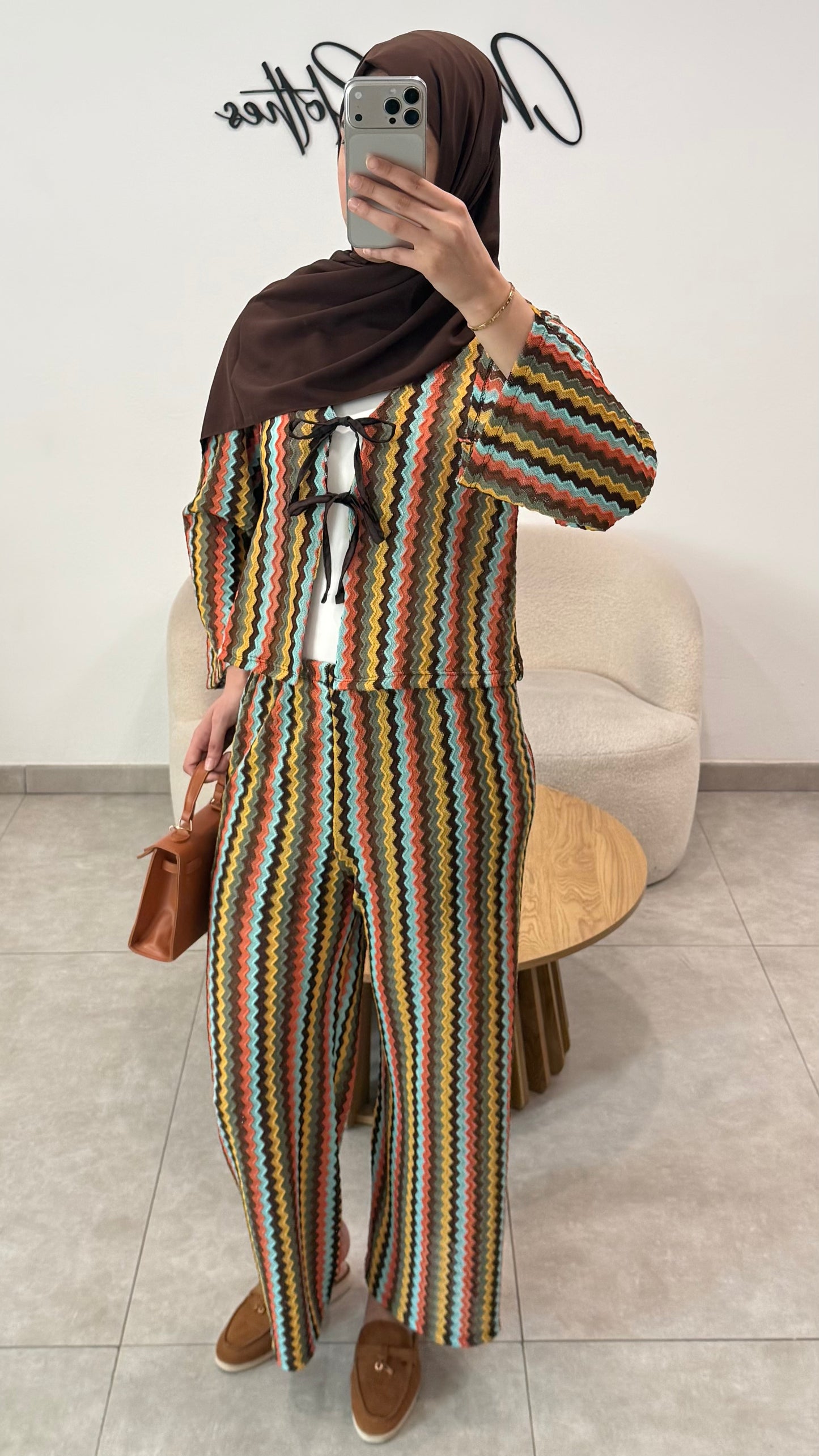 CROCHET SET - BROWN