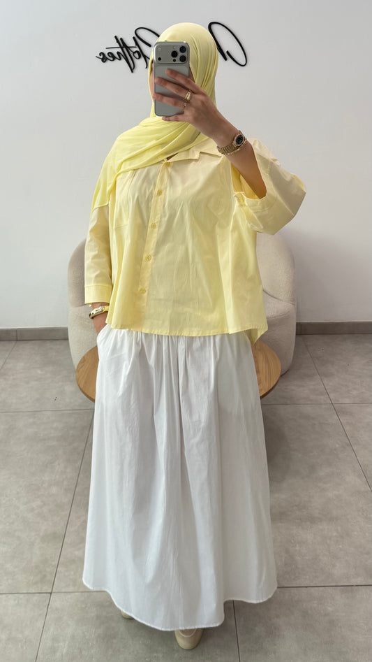 CHEMISE ESSENTIEL - JAUNE