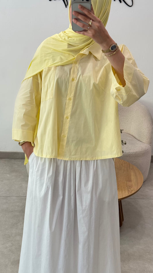 CHEMISE ESSENTIEL - JAUNE
