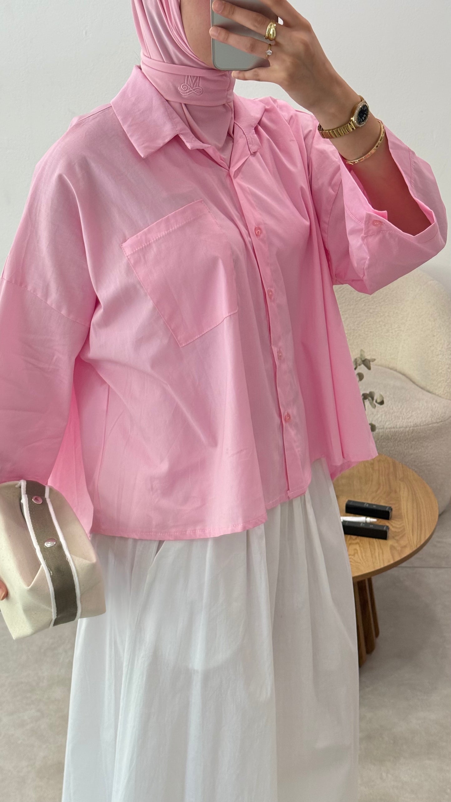 CHEMISE ESSENTIEL - ROSE