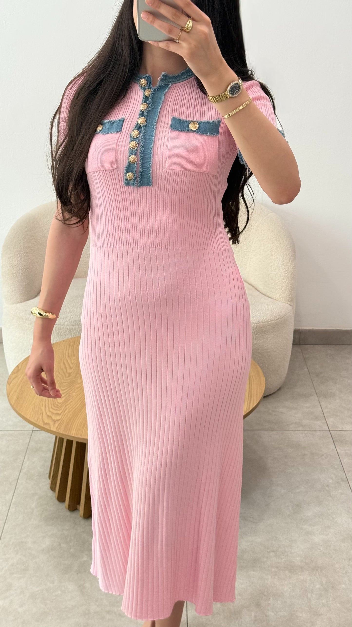 ROBE INSPI SAND - ROSE