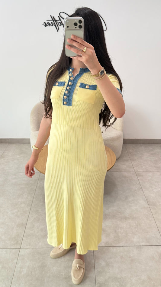 ROBE INSPI SAND - JAUNE