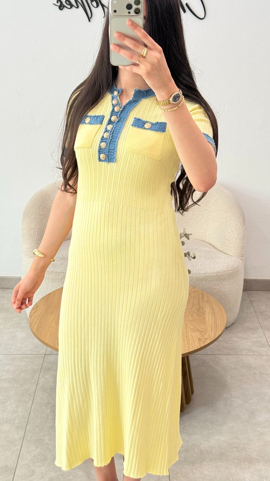 ROBE INSPI SAND - JAUNE