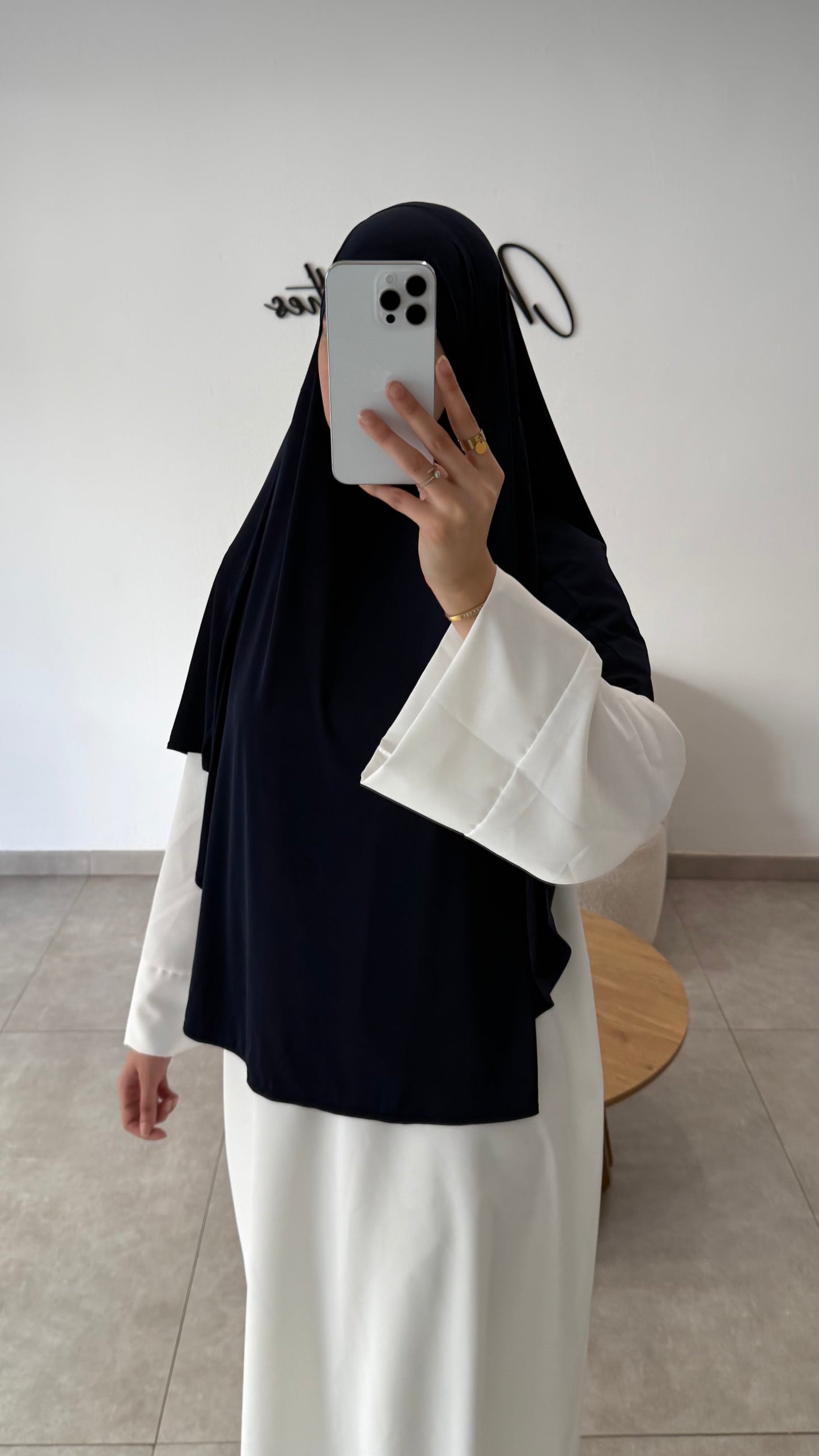 KHIMAR EN JERSEY PREMIUM BLEU MARINE