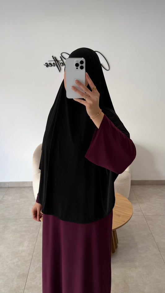 KHIMAR EN JERSEY PREMIUM NOIR